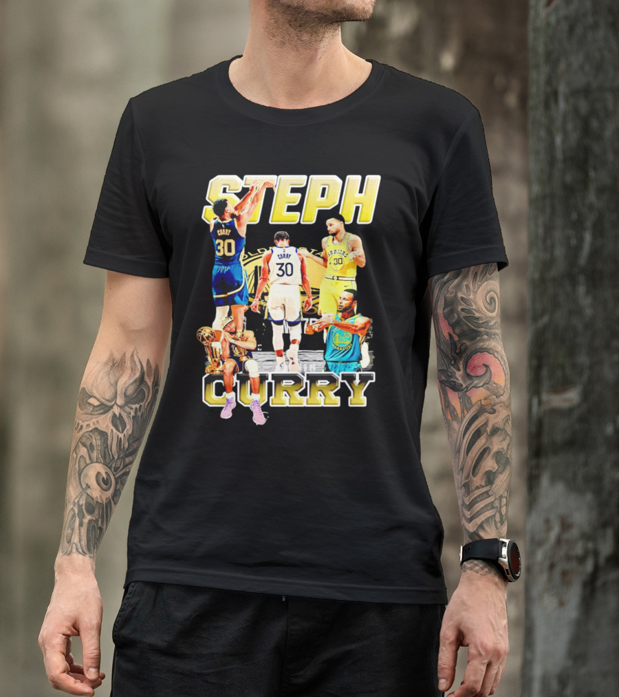 Steph Curry Golden State Warriors NBA Champion Iconic Moments T-Shirt