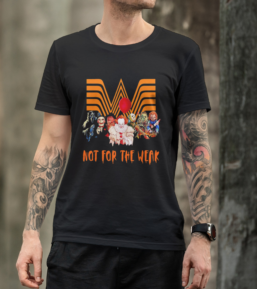 Whataburger Horror Movie Characters Not For The Weak Iconic Spooky Mashup T-Shirt