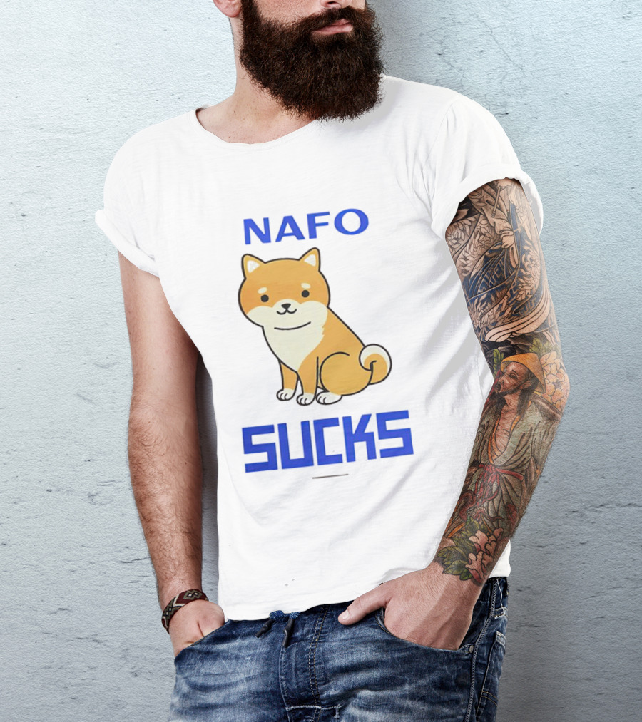 NAFO Furry Dog Meme Critique T-Shirt