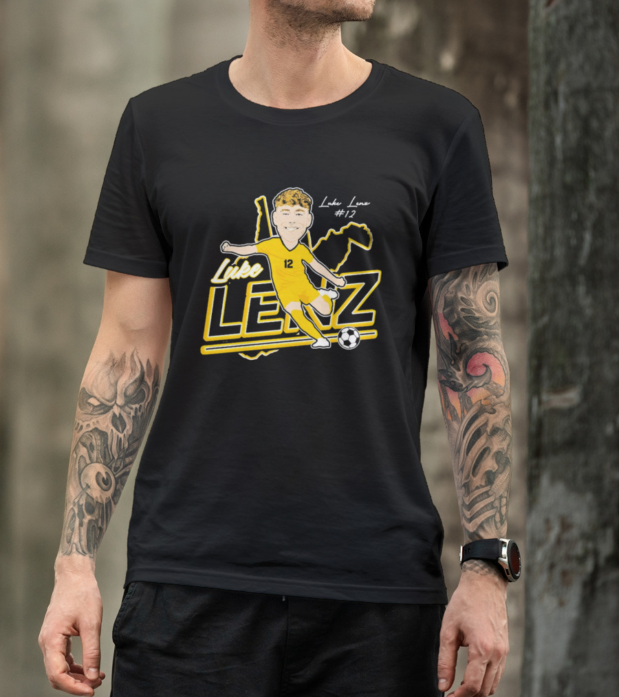 Luke Lenz #12 West Virginia Soccer Player T-Shirt