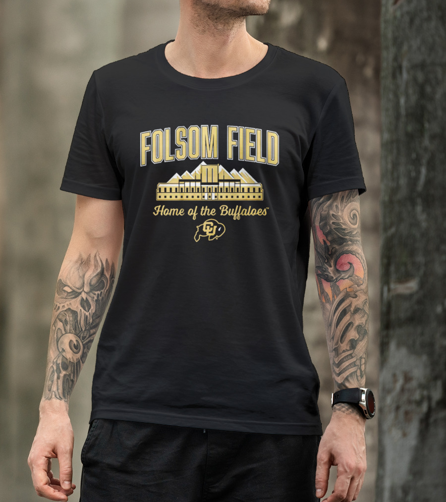 Folsom Field Colorado Buffaloes Football Home Of The Buffaloes CU T-Shirt