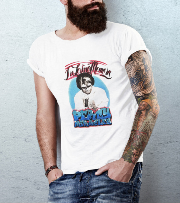 In Loving Memory Percy Miracles Blue And Pink Retro T-Shirt