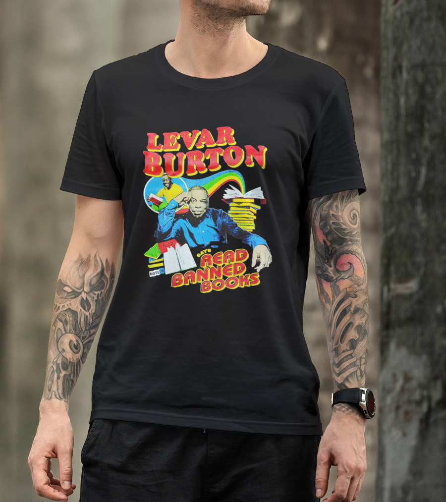LeVar Burton Promotes Reading Banned Books With Iconic Advocacy T-Shirt