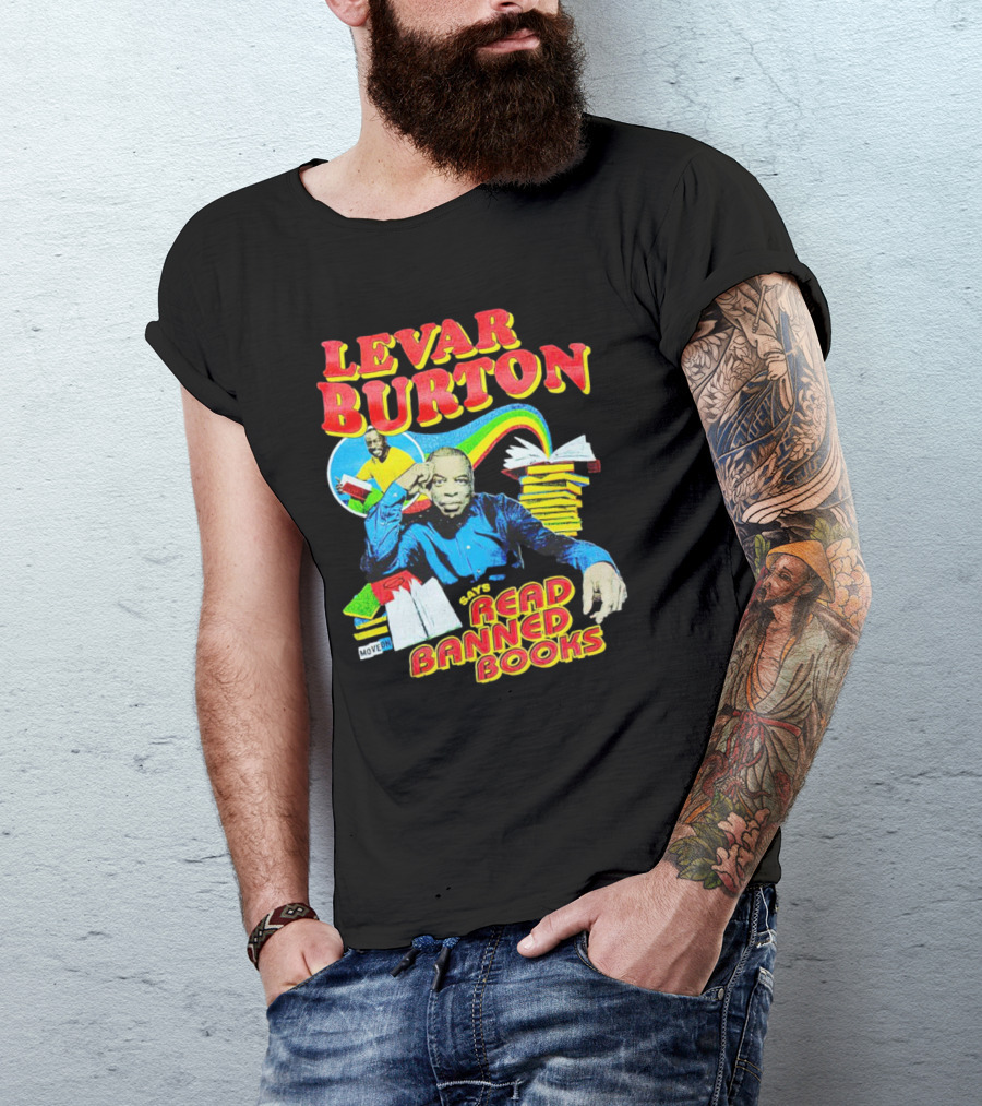 LeVar Burton Promotes Reading Banned Books With Iconic Advocacy T-Shirt