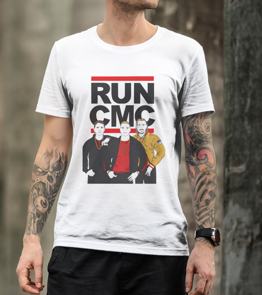 RUN CMC Remake Retro Hip-Hop Style Trio T-Shirt