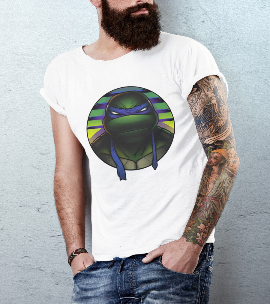 Leonardo Teenage Mutant Ninja Turtles Vintage Mutant Blue T-Shirt