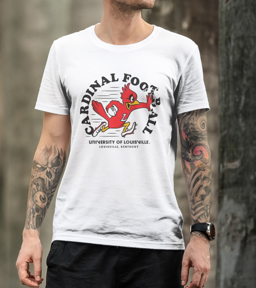 Louisville Cardinals Football University Of Louisville Mascot Louisville Kentucky T-Shirt