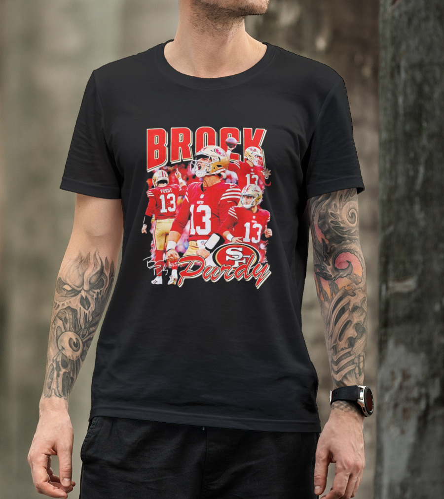 Brocky Purdy San Francisco 49ers Number 13 Signature SP T-Shirt