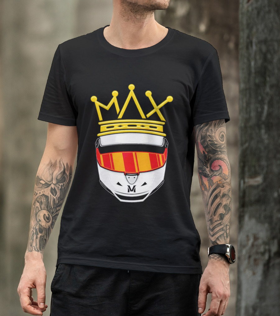 Max Helmet King Racing Congrats Iconic Crown Victory T-Shirt