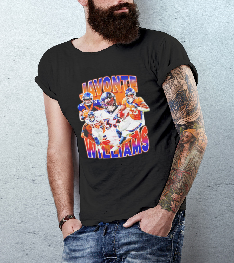 Javonte Williams Denver Broncos Football Vintage NFL Star 33 T-Shirt