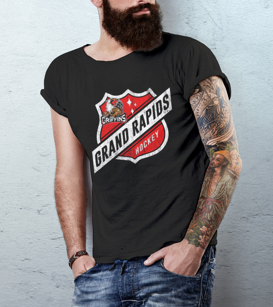 Grand Rapids Griffins Hockey Shield T-Shirt