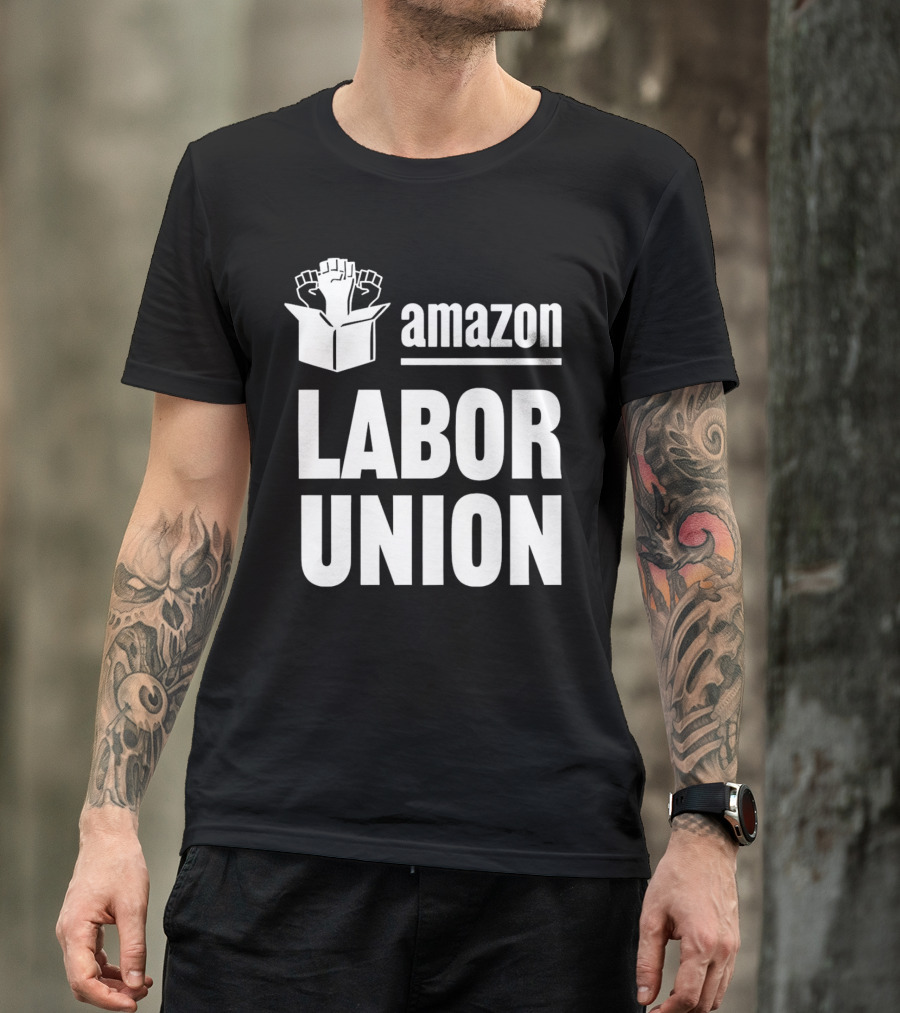 Amazon Labor Union Fists In Box T-Shirt