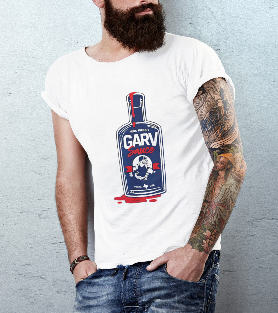 Mitch Garver Garv Sauce 100% Fresh Texas T-Shirt