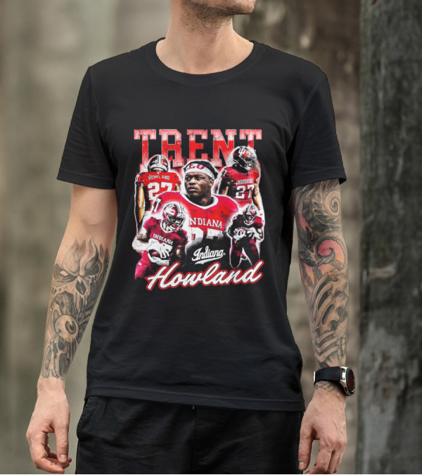 Trent Howland Indiana Hoosiers Football Player 27 IU Onlyone Crew T-Shirt