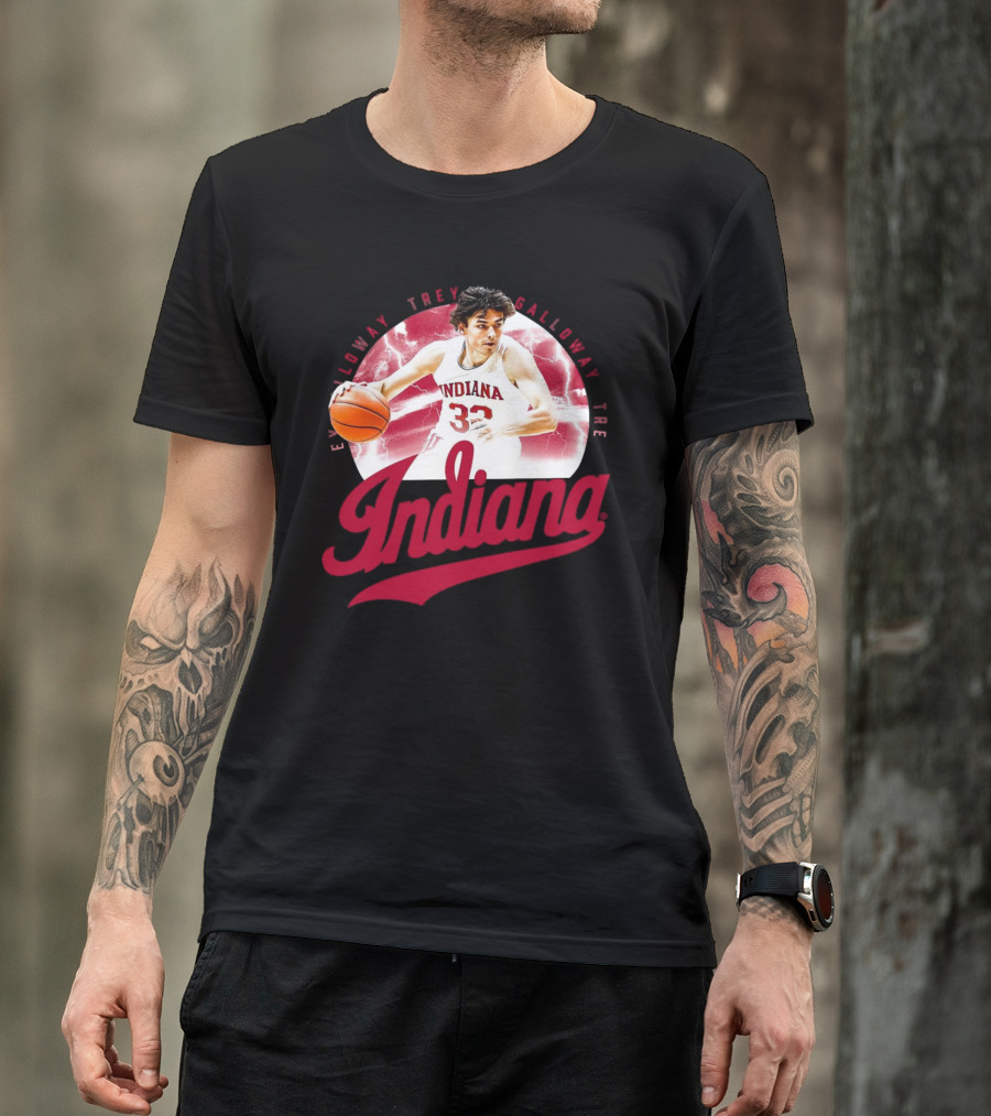 Indiana Hoosiers Trey Galloway Basketball Player Number 32 T-Shirt