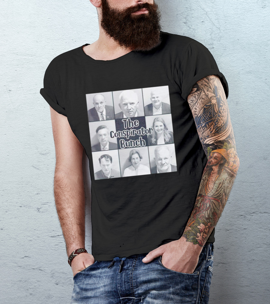 Rudy Giuliani The Conspirator Bunch Parody Grid T-Shirt