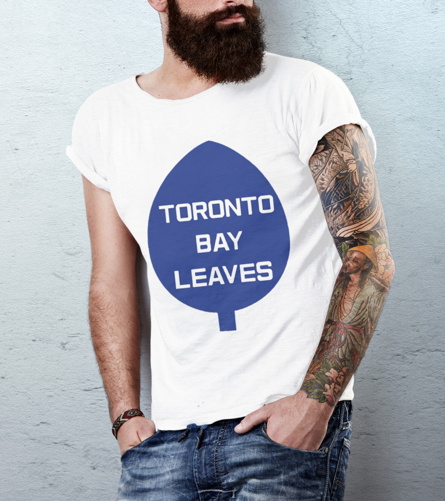 Toronto Bay Leaves Blue Leaf T-Shirt