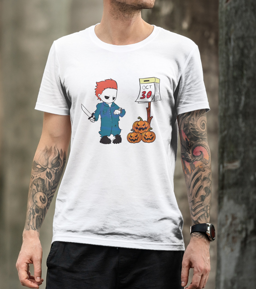 Michael Myers Halloween October 30 Pumpkins T-Shirt