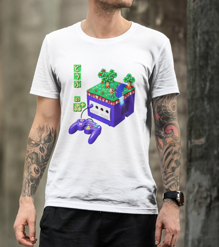 Animal Crossing Dobutsu No Mori Plus GameCube Japanese Nintendo T-Shirt