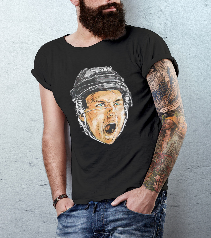 Connor Bedard Chicago Scream Hockey Helmet Sports Icon 98 T-Shirt