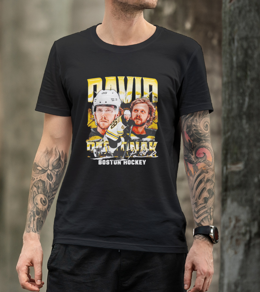 David Pastrnak Boston Hockey Vintage Sports 88 T-Shirt