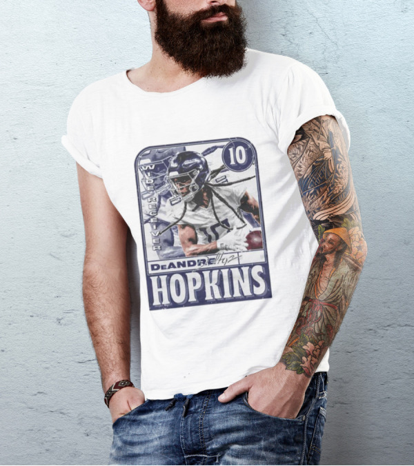 DeAndre Hopkins Tennessee Wide Receiver 10 Football Card T-Shirt