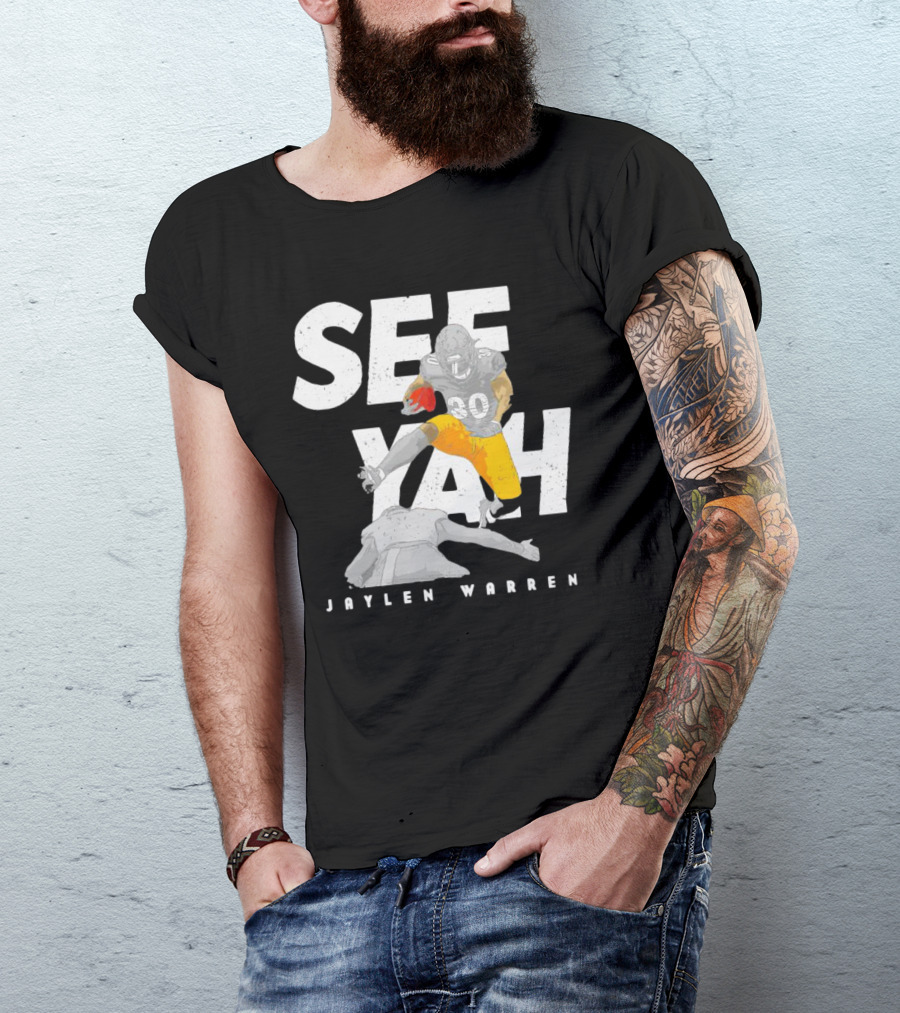 Jaylen Warren Pittsburgh See Yah Hurdle T-Shirt