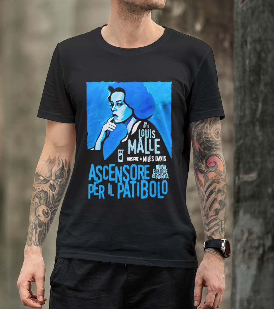 Louis Malle Musiche Di Miles Davis Ascensore Per Il Patibolo Nuova Edizione Restaurata T-Shirt