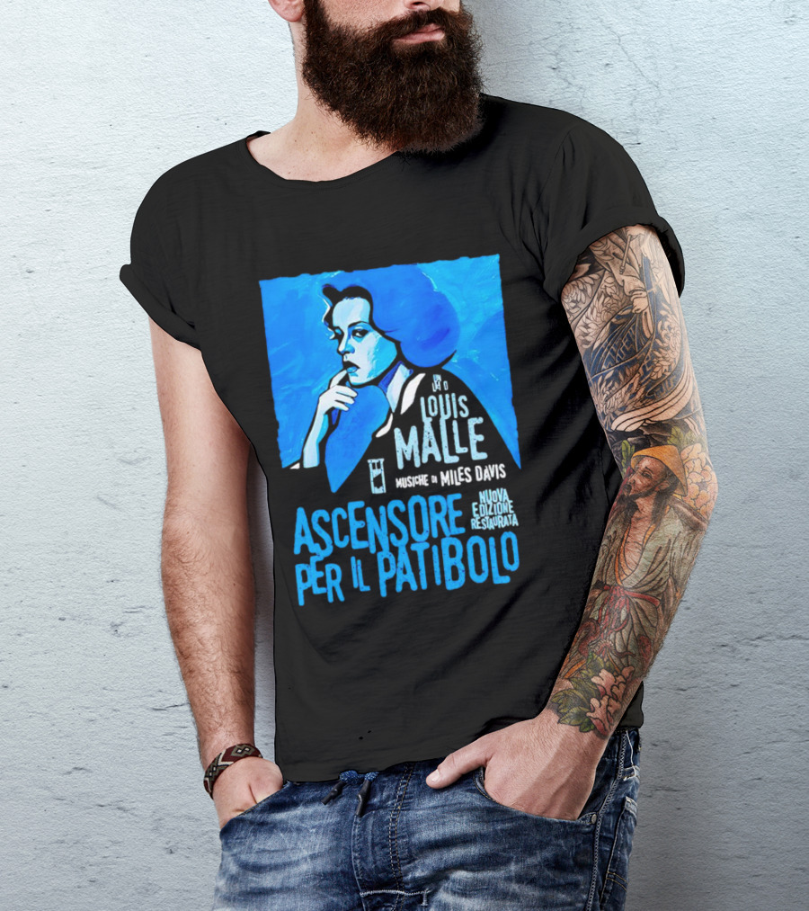 Louis Malle Musiche Di Miles Davis Ascensore Per Il Patibolo Nuova Edizione Restaurata T-Shirt