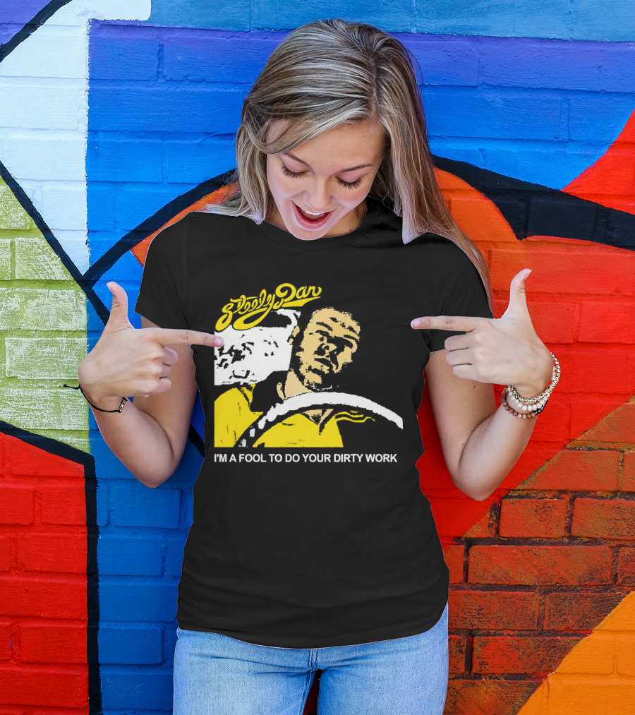 Steely Dan I'm A Fool To Do Your Dirty Work Retro Yellow Driver T-Shirt