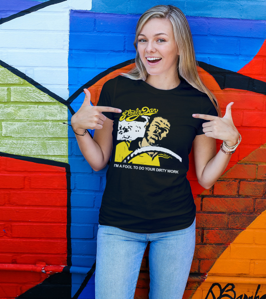 Steely Dan I'm A Fool To Do Your Dirty Work Retro Yellow Driver T-Shirt