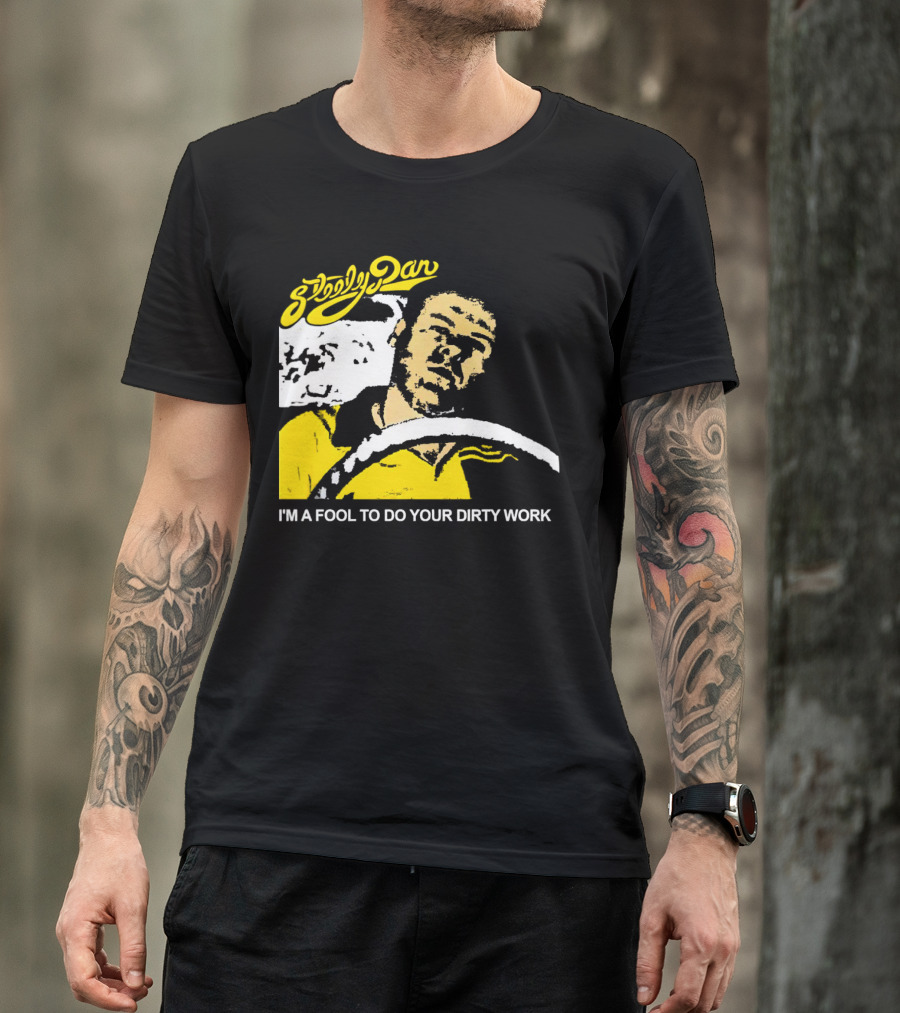 Steely Dan I'm A Fool To Do Your Dirty Work Retro Yellow Driver T-Shirt