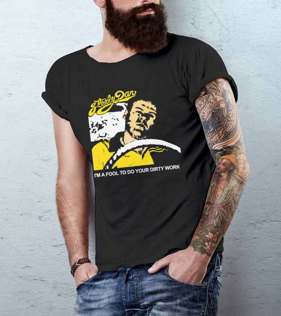Steely Dan I'm A Fool To Do Your Dirty Work Retro Yellow Driver T-Shirt