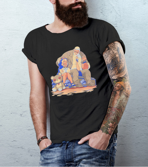 Family Lunch With Roger Bridget And Goldlewis Sitting Together T-Shirt