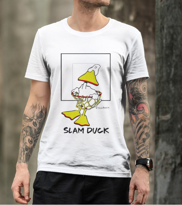 John Baron Slam Duck Basketball Humor T-Shirt