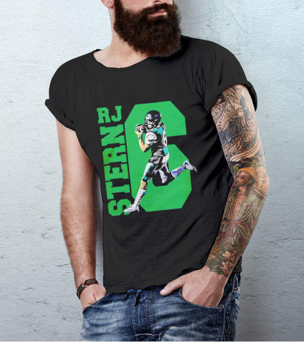 RJ Stern Football Gameday Action Player Number 6 T-Shirt