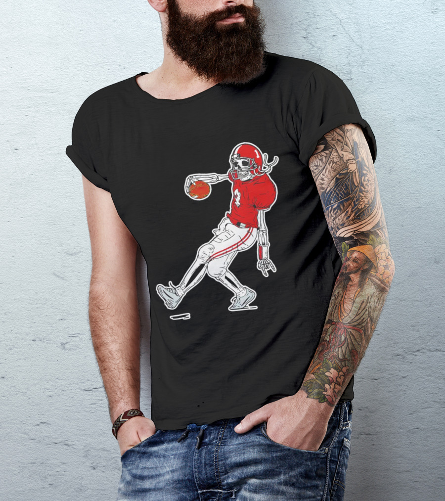 Sterling Shepard Oklahoma Sooners Tuck Fexas Skeleton Football Player T-Shirt