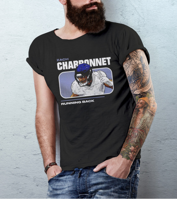 Zach Charbonnet Running Back Vintage Football T-Shirt