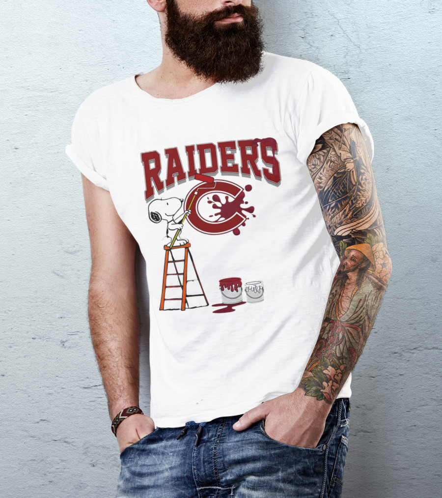 Snoopy Painting Colgate Raiders T-Shirt