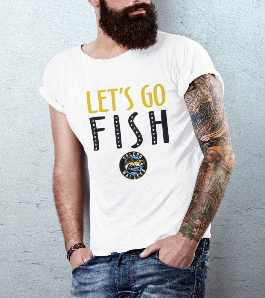 Toledo Walleye Let's Go Fish Hockey T-Shirt