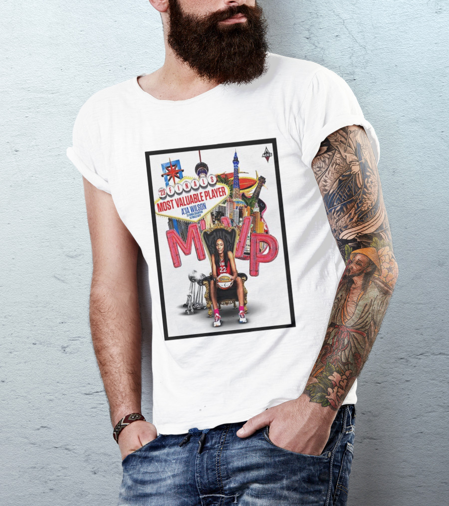 Las Vegas Aces '23 Finals Most Valuable Player A’ja Wilson MVP 22 T-Shirt