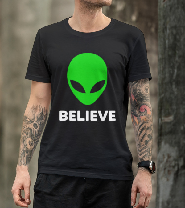 Believe Alien Green T-Shirt