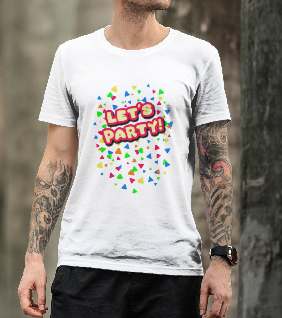 Let’s Party Chica Colorful Confetti T-Shirt