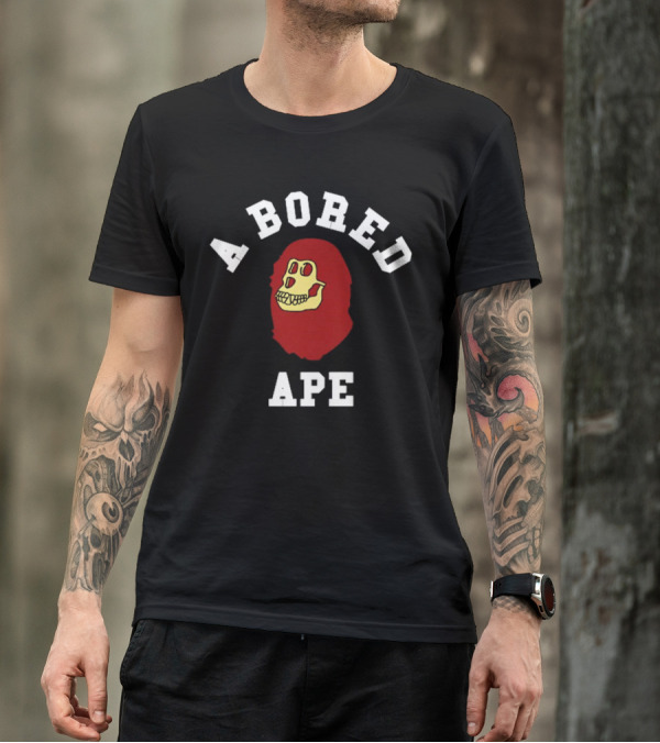 A Bored Ape Red Skull T-Shirt