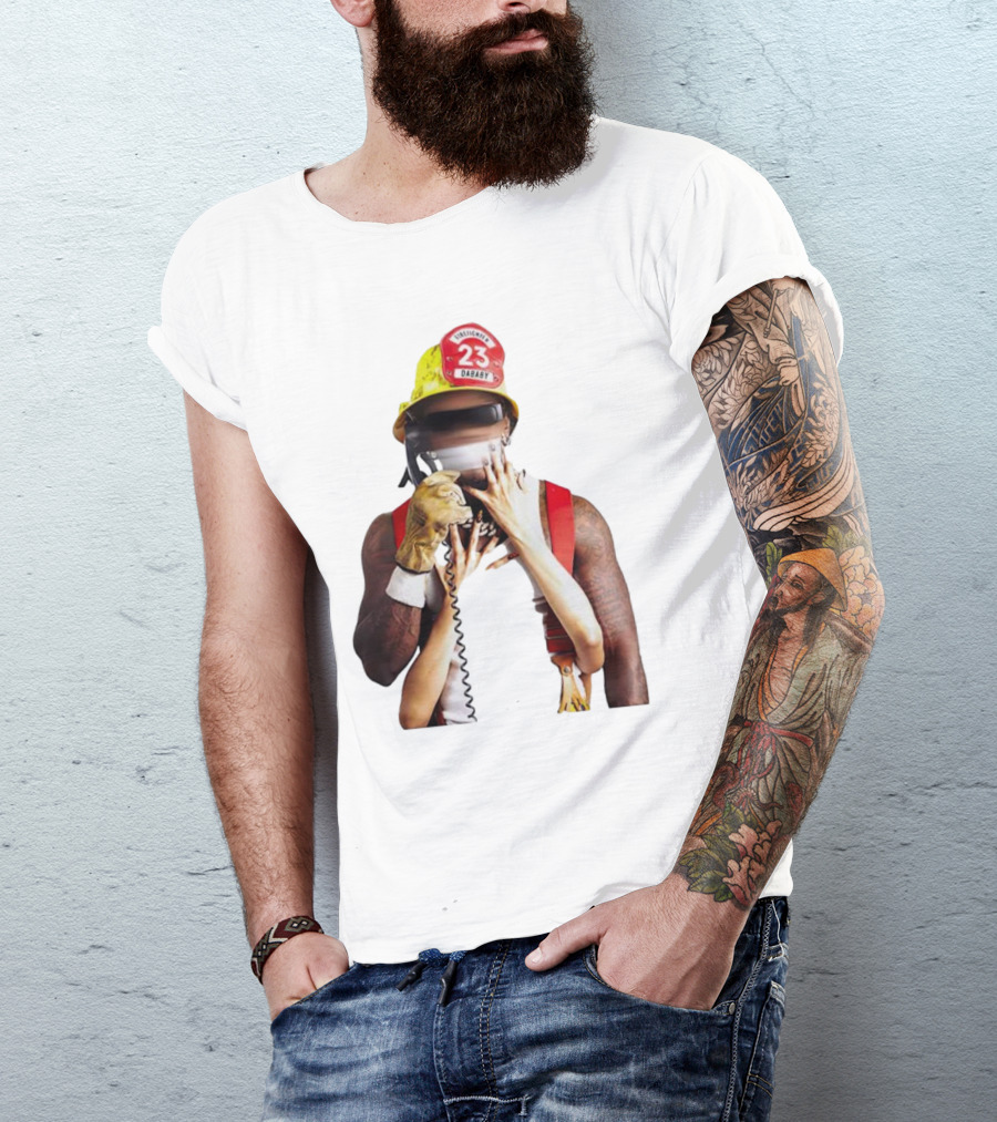 Call Da Fireman 23 DaBaby Firefighter Concept T-Shirt