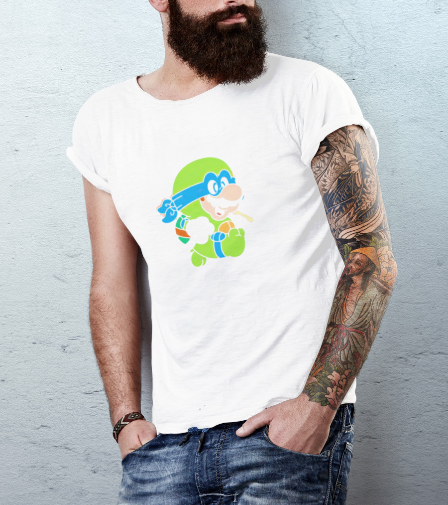 Super Mario Leo Bro Ninja Character T-Shirt