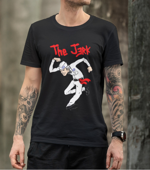 The Jerk Classic Cartoon Style Character In Red And White T-Shirt