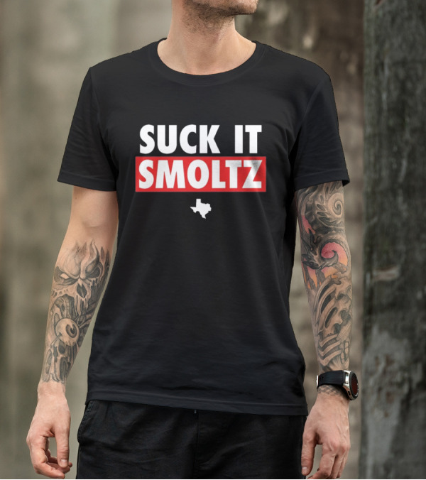 Suck It Smoltz Texas Map T-Shirt