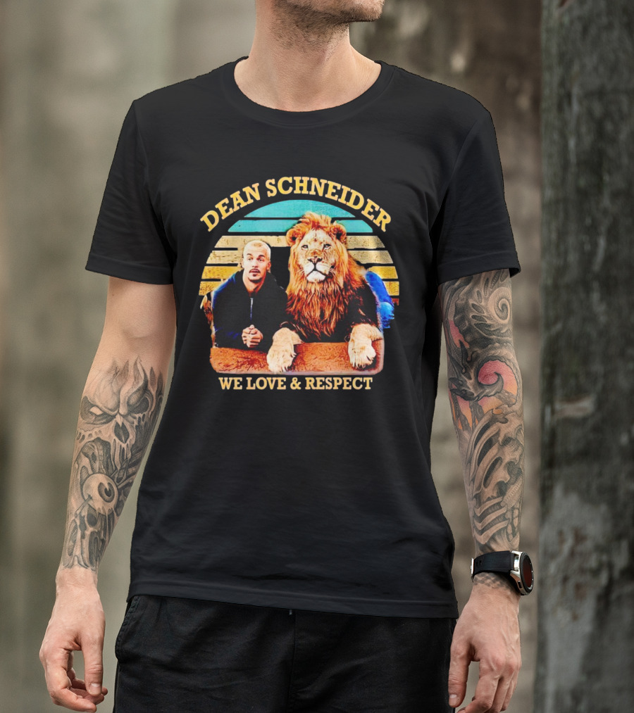 Dean Schneider We Love And Respect Lion T-Shirt