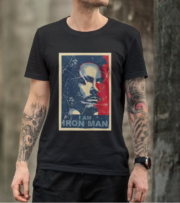 I Am Iron Man Tony Stark Vintage T-Shirt